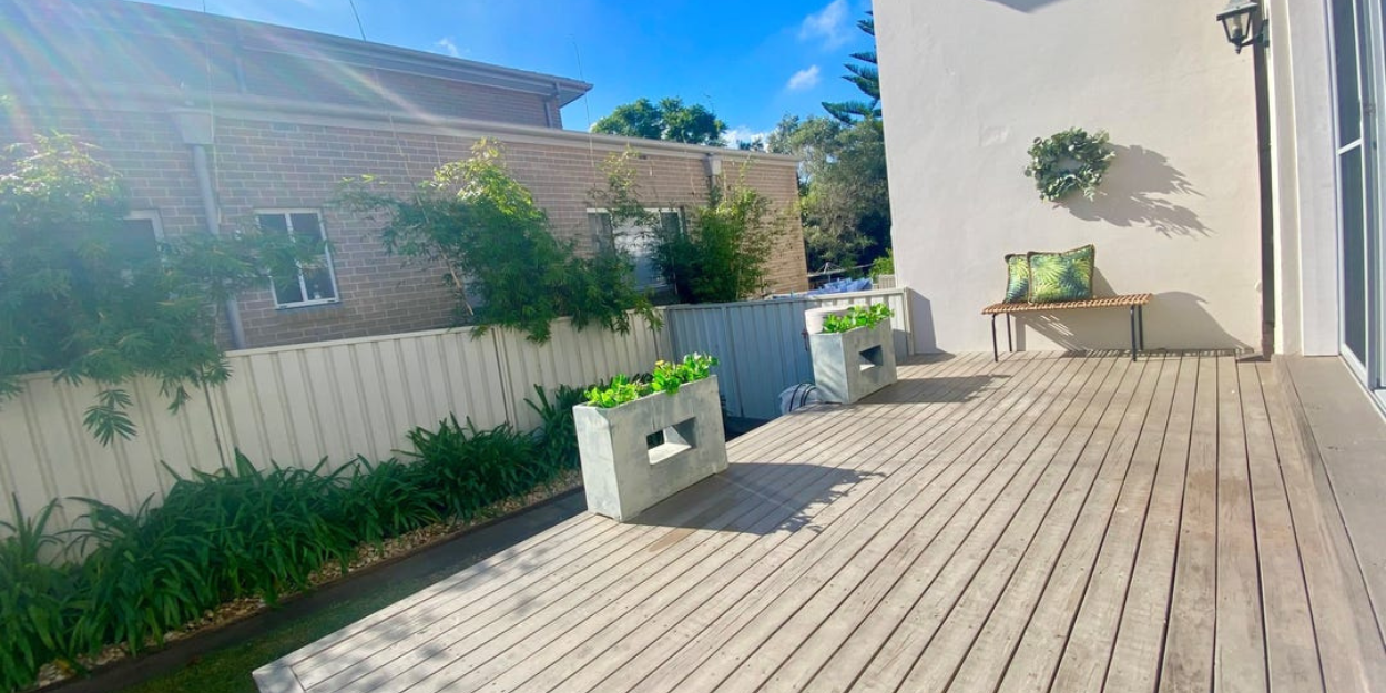 Spacious Outdoor Deck & Relaxation Area